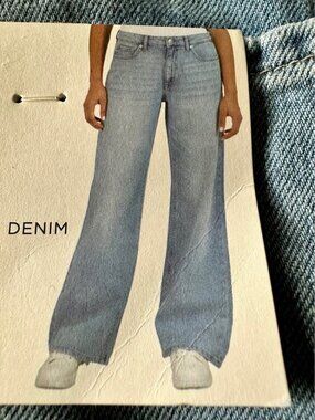 Aero High Rise Wide Leg Jeans Size 14